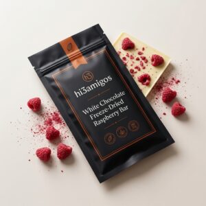White Chocolate Freeze-Dried Raspberry Bar